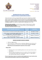 POST RESULTS INFORMATION A LEVEL STUDENTS