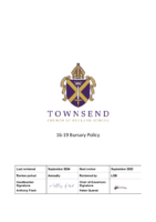 Bursary Policy 16-19