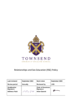 Relationships and Sex Education Policy