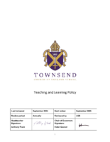 Teaching and Learning Policy