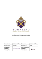 Uniform and Equipment Policy