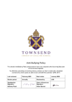 Anti bullying Policy