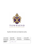 Equality information and objectives policy