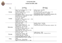 Clubs Timetable Summer 24 25
