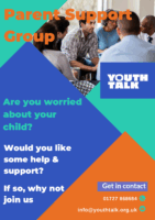 Youth Talk parent group flyer