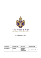 Bursary Policy 16-19