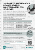 A LEVEL MATHS FLYER