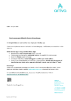 How to access your tickets in the new Arriva Bus app 14 April 2026