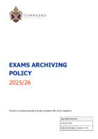 Archiving Policy 25-26