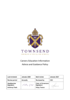 Careers Education Information Advice and Guidance Policy