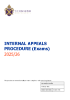Internal Appeals Procedure 25-26