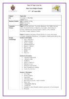 Year 10 Topic Lists for Summer 2026 Non-Core Subject Exams