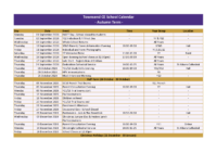 School Calendar