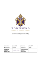 Uniform and Equipment Policy